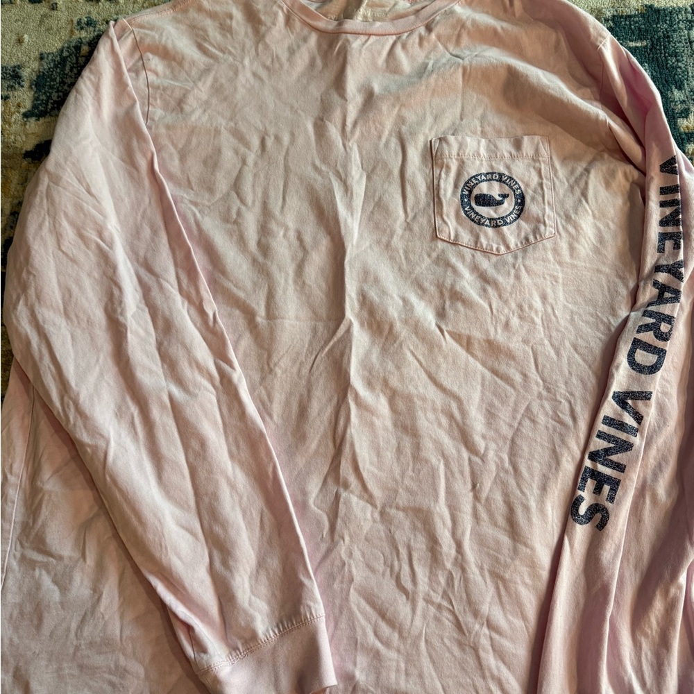 Vineyard Vines Light Pink Long Sleeve Tee
